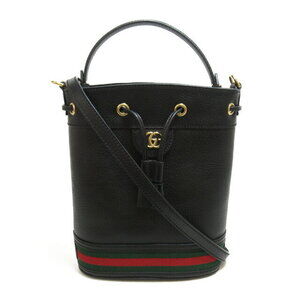Gucci Ophidia Bucket Bag Shoulder Bag Leather Black